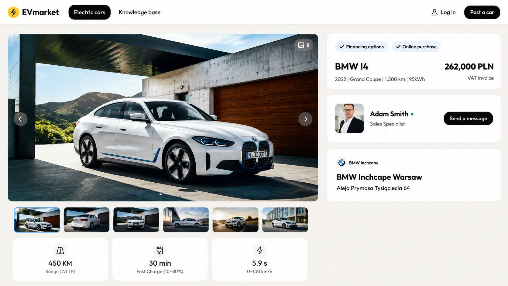 EVmarket - Electric Car Marketplace